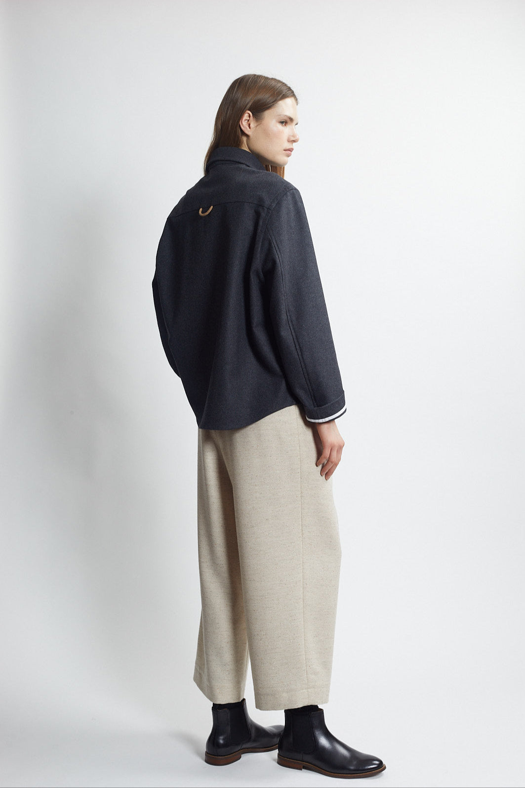 dock shirt jacket - charcoal