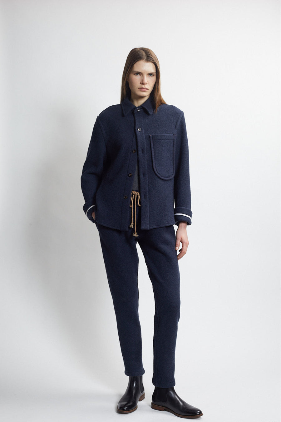 dock shirt jacket - navy