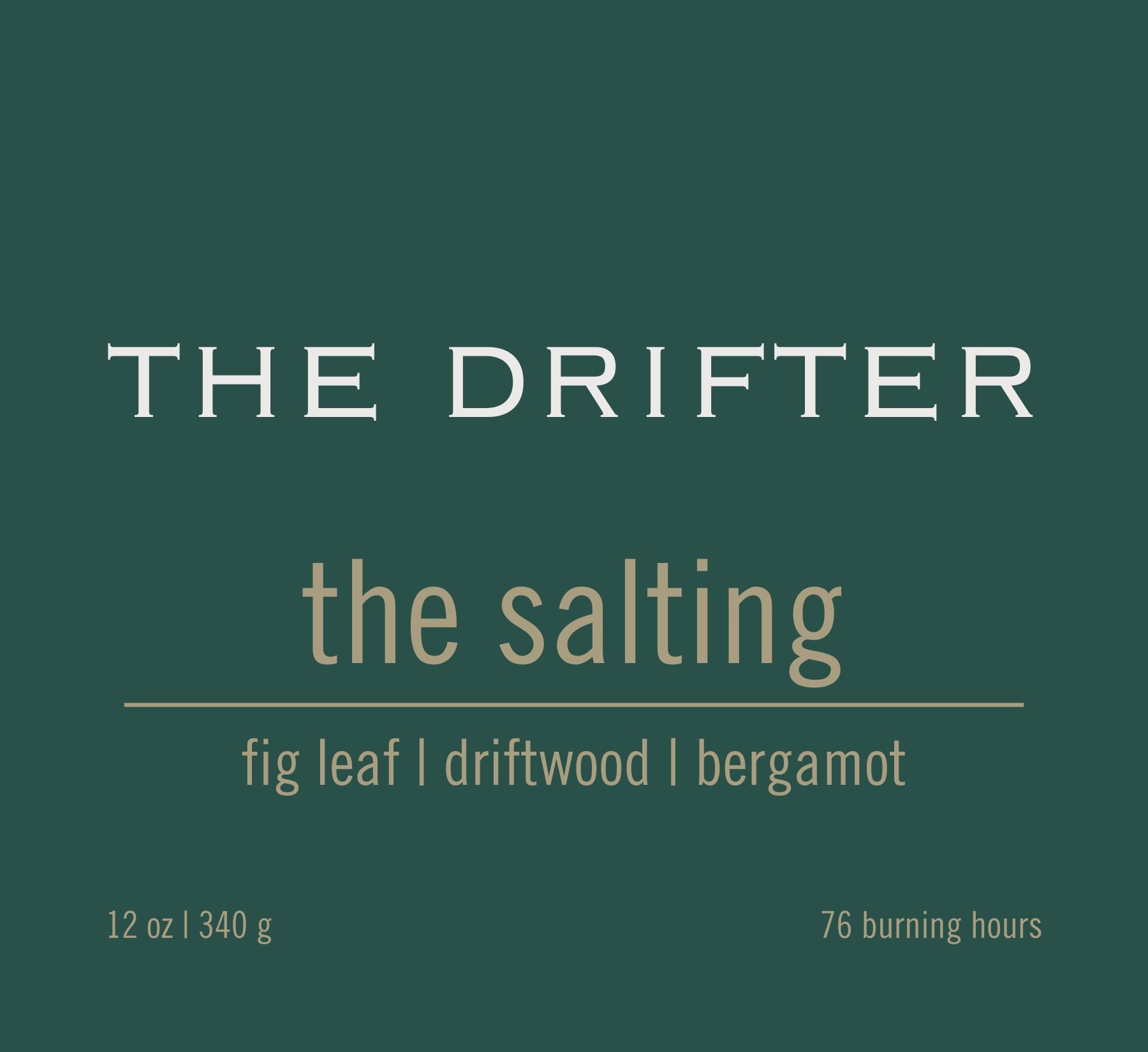 THE DRIFTER candle