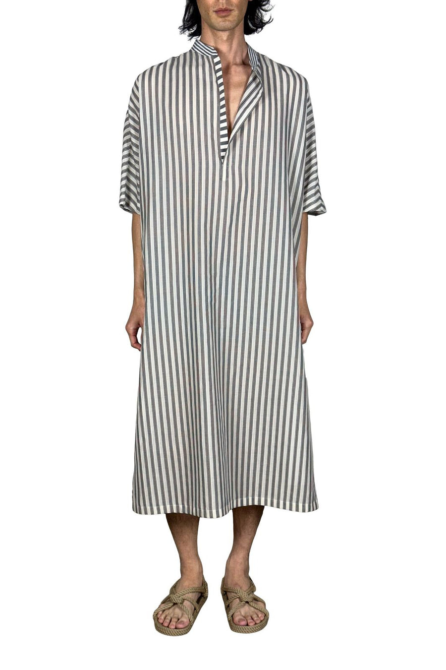 max caftan ash/salt stripe