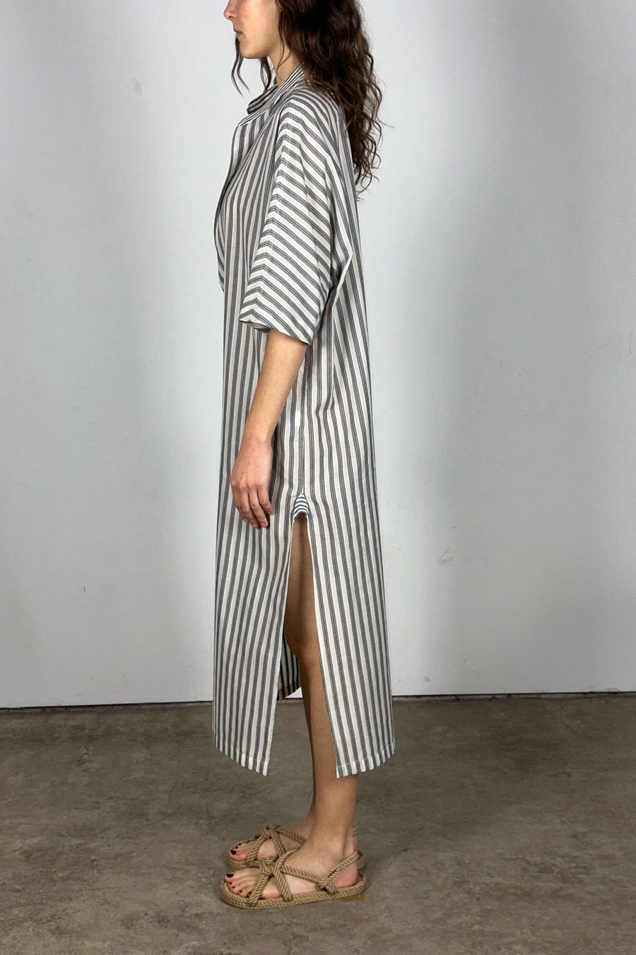 max caftan ash/salt stripe