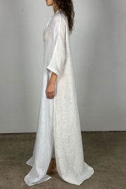 linen gauze floor length caftan