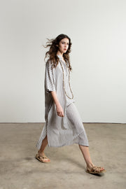 max caftan ash/salt stripe