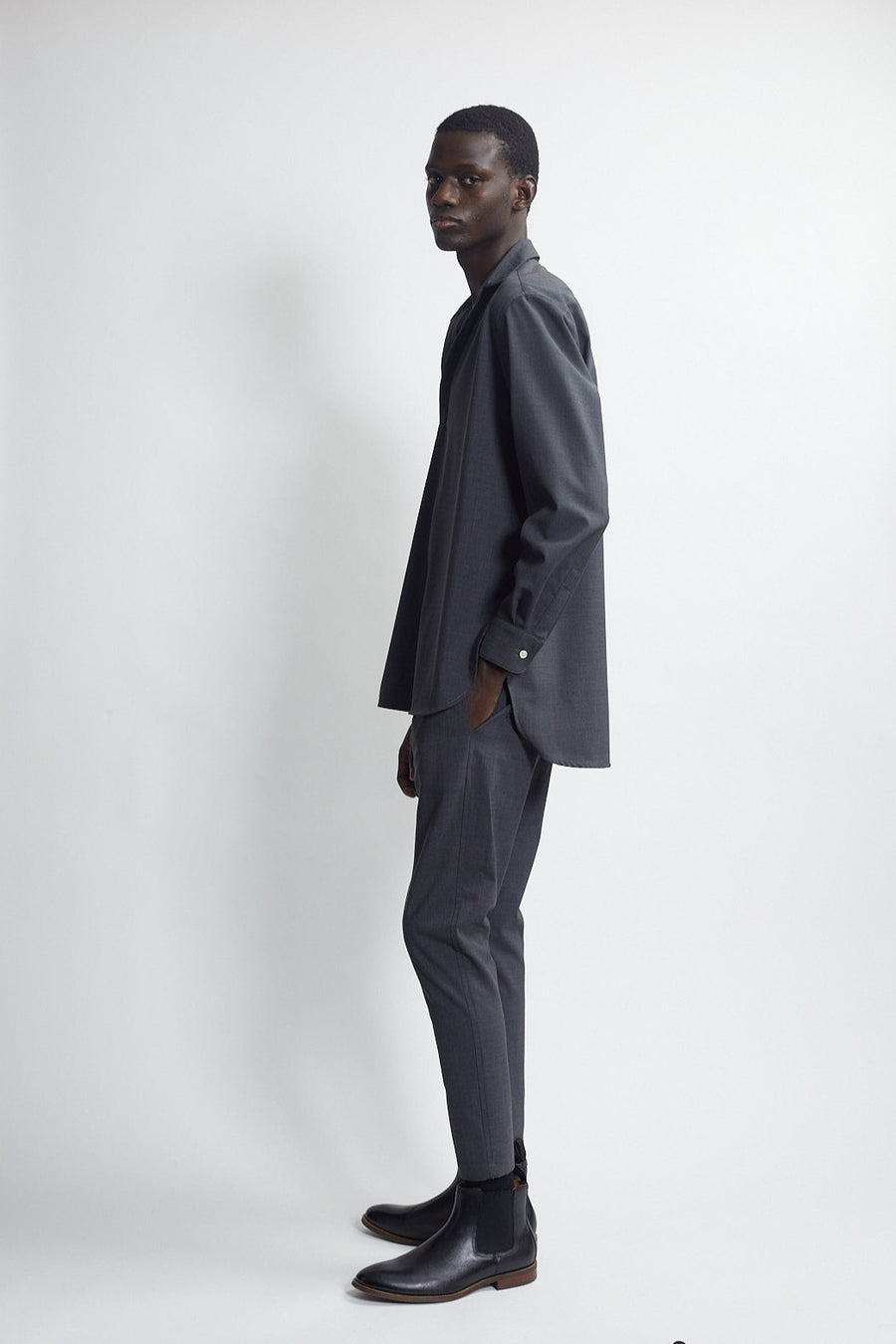 popover with collar - carbon