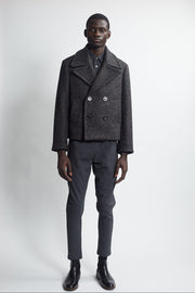 crop peacoat - carbon