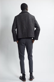crop peacoat - carbon