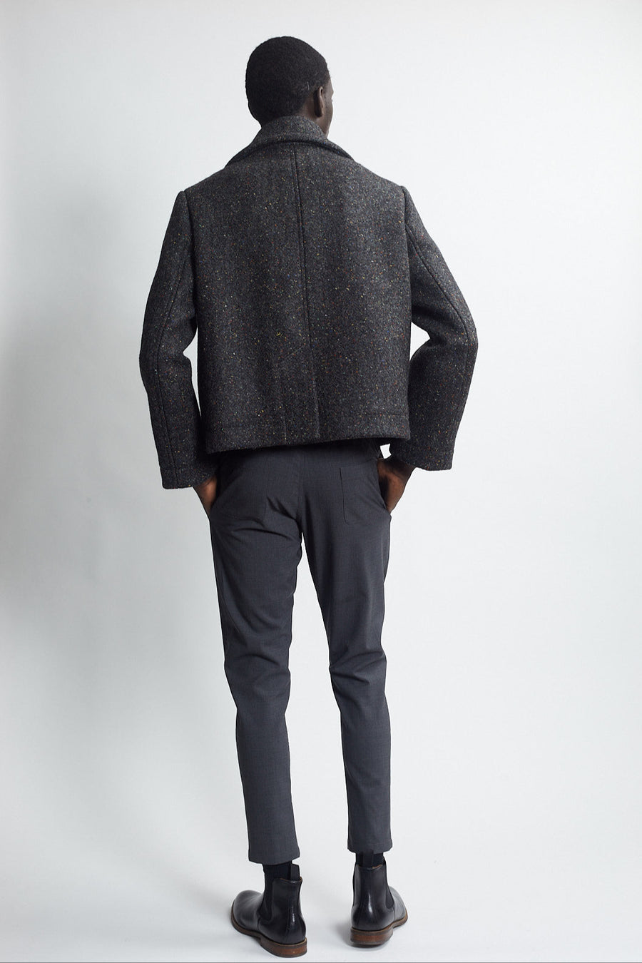 crop peacoat - carbon