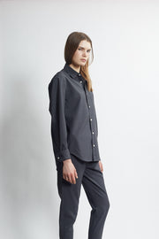 classic button down shirt - carbon