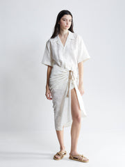 pareo - ivory jacquard