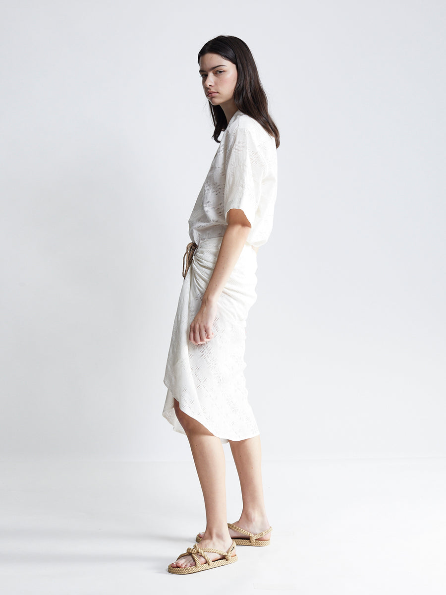 pareo - ivory jacquard