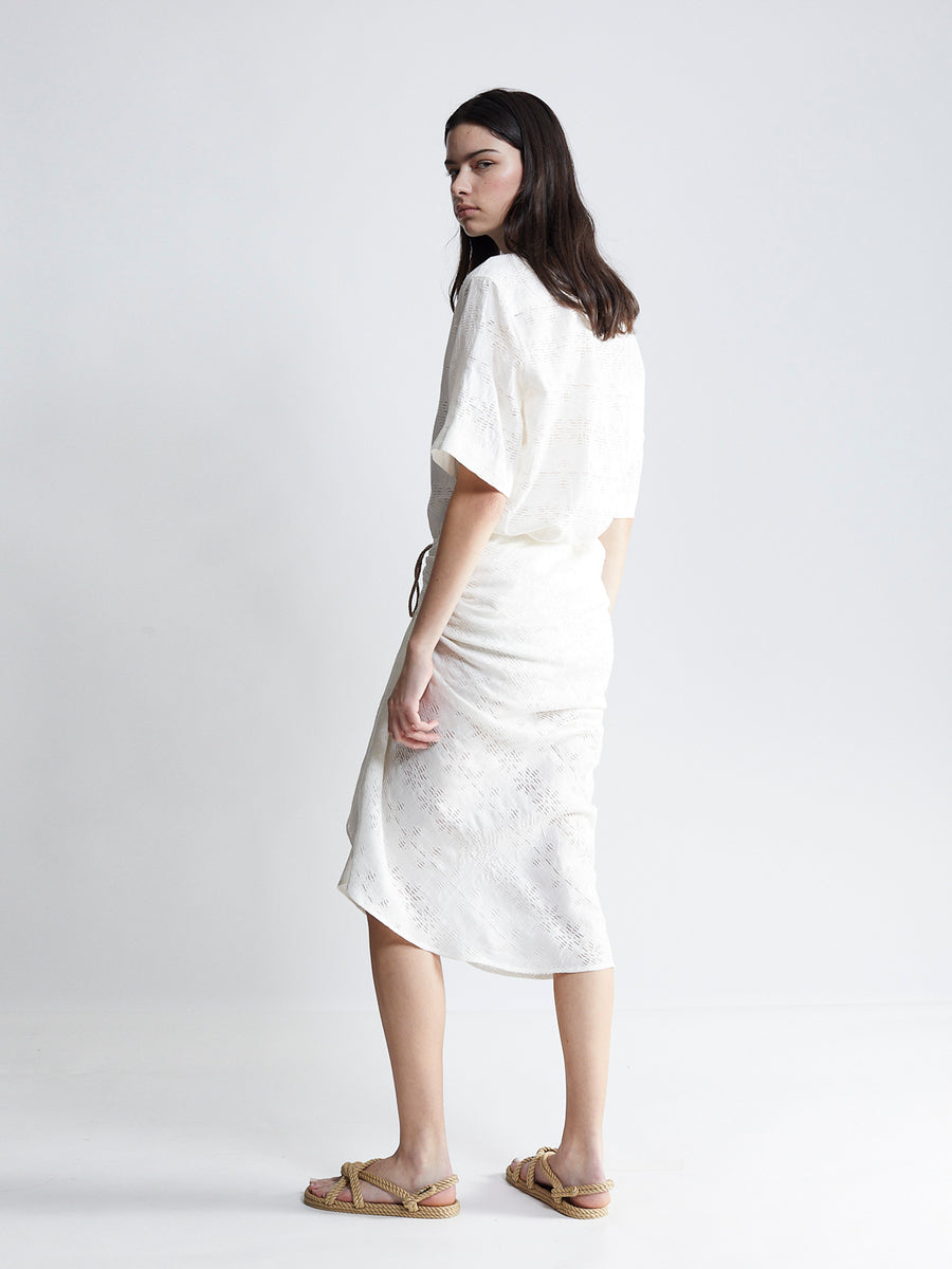 pareo - ivory jacquard