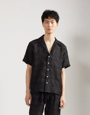 cabana shirt - onyx jaquard