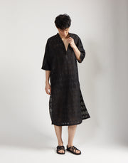 max caftan - onyx jacquard