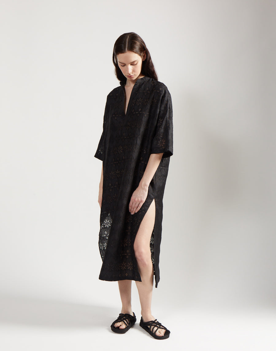 max caftan - onyx jacquard