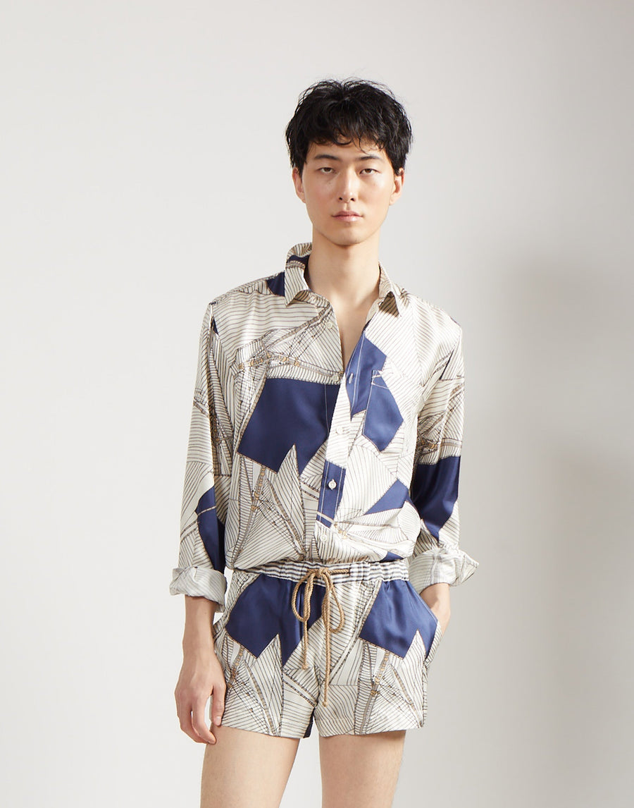 classic shirt - regatta print