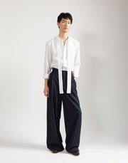 tie shirt - salt white