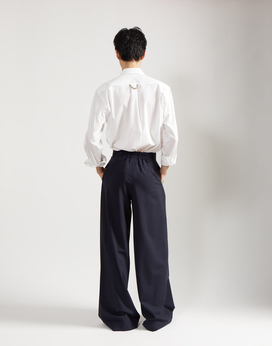 tie shirt - salt white