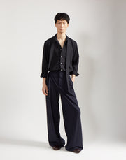 tie shirt - onyx