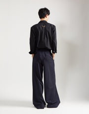 tie shirt - onyx