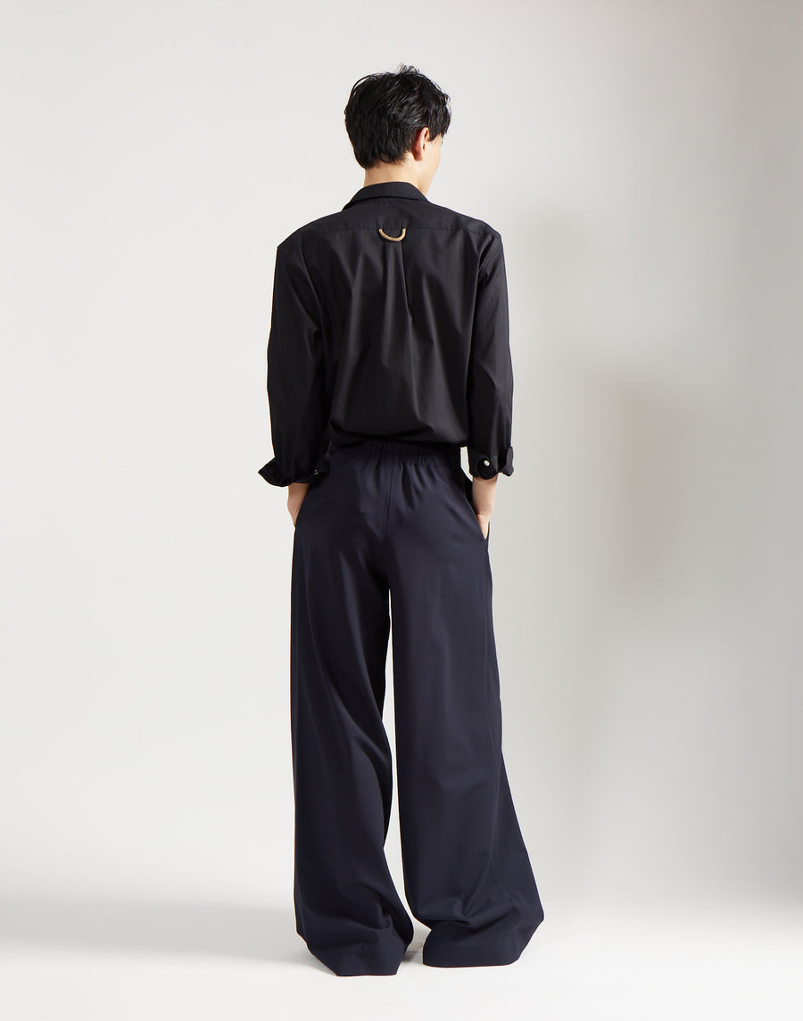 tie shirt - onyx