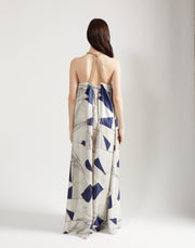 rope halter dress - regatta print