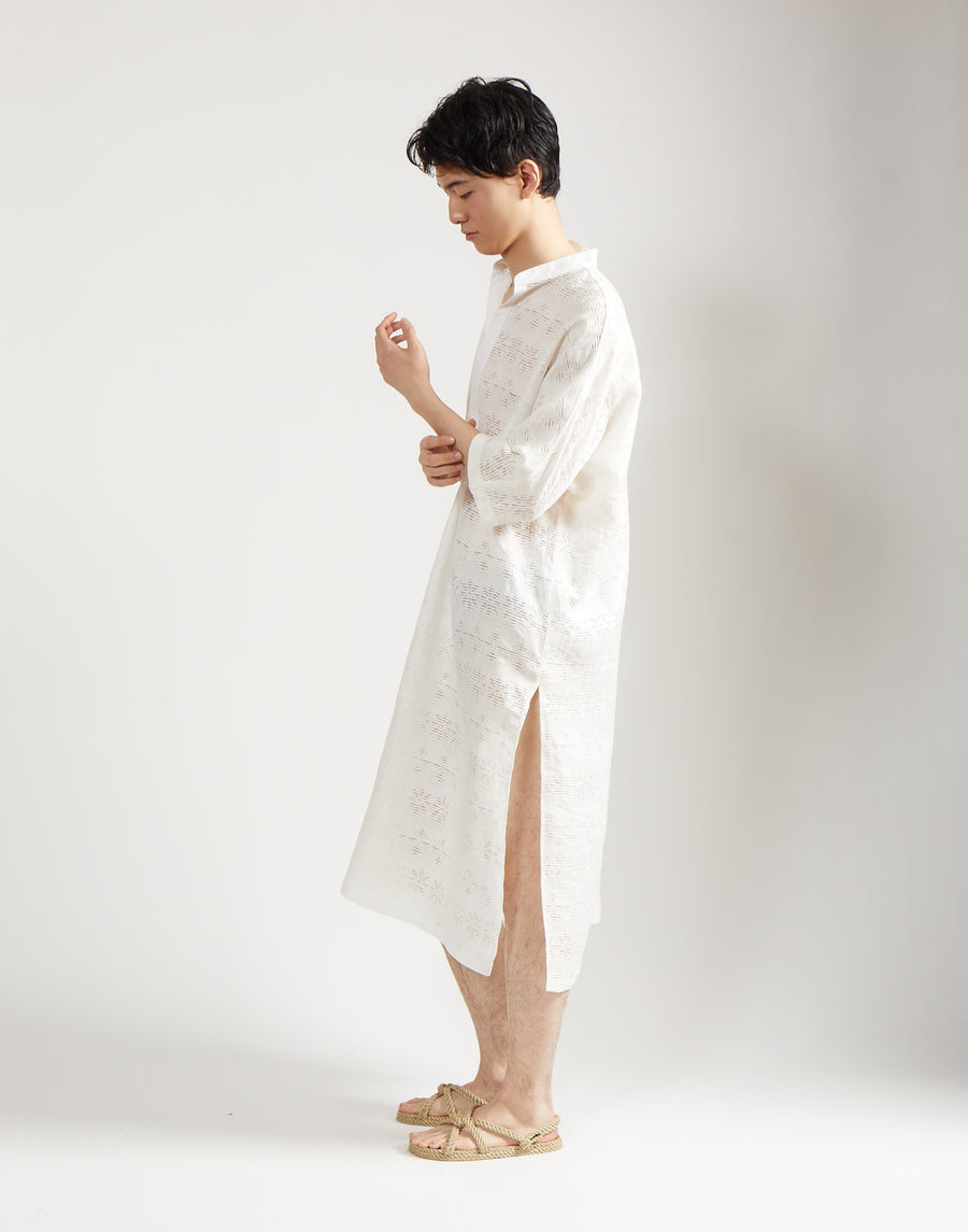 max caftan - ivory jacquard