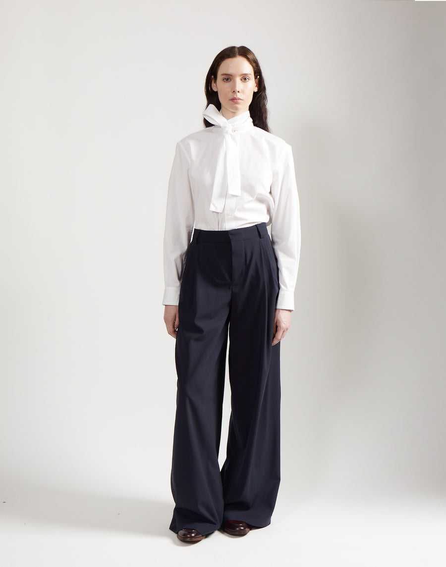 tie shirt - salt white
