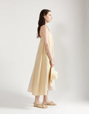 rope halter dress - cabana stripe