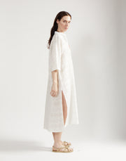 max caftan - ivory jacquard