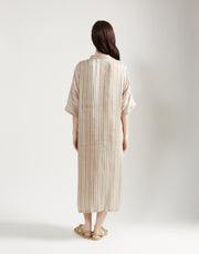max caftan - sand stripe