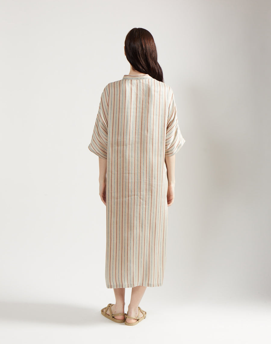max caftan - sand stripe