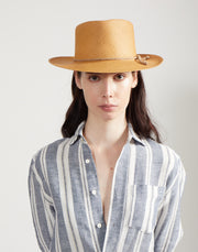 the veneto straw hat - teak