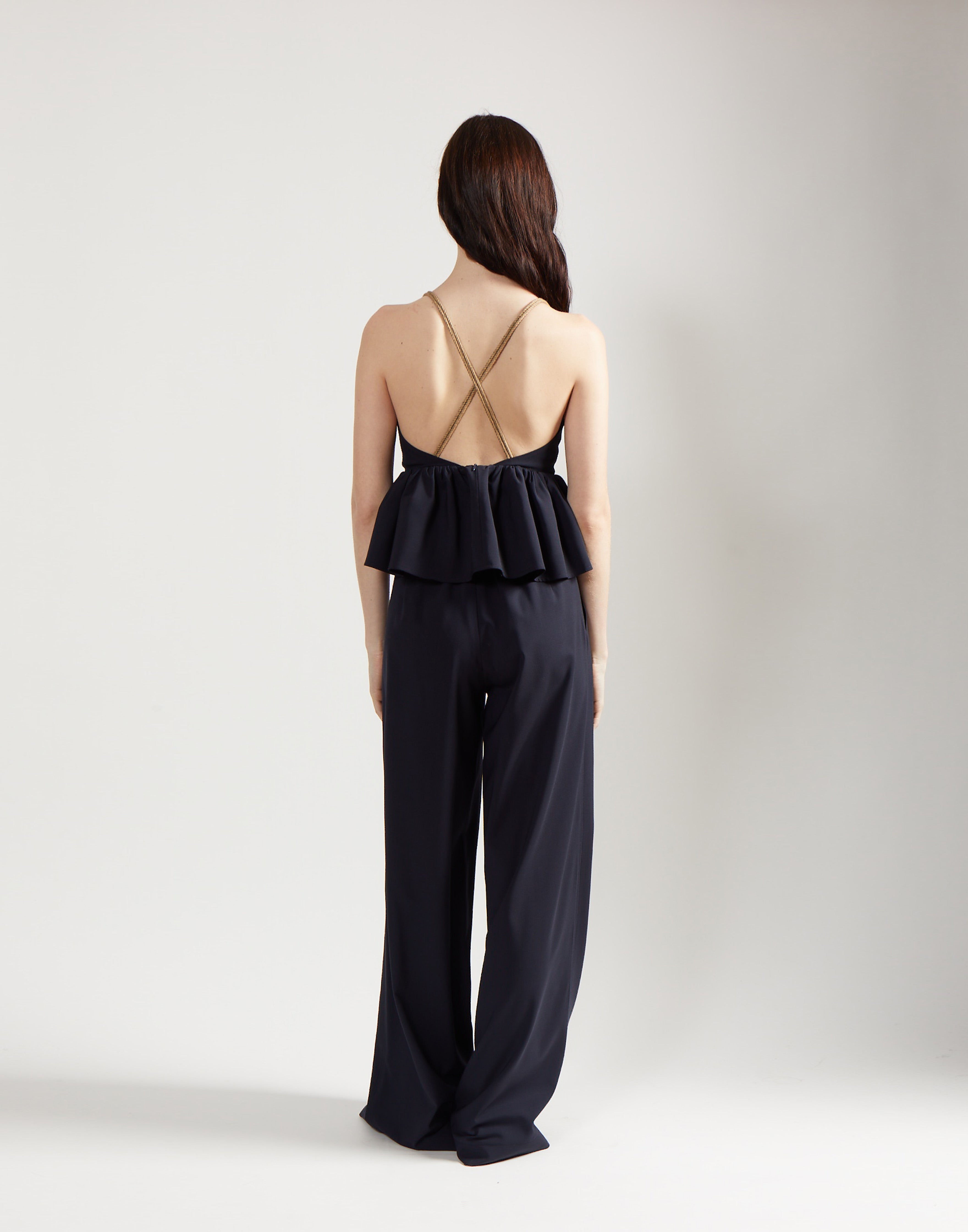 peplum top  - marine