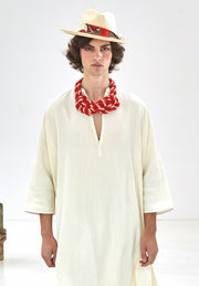 the-salting-double-cross-necklace-red/creme