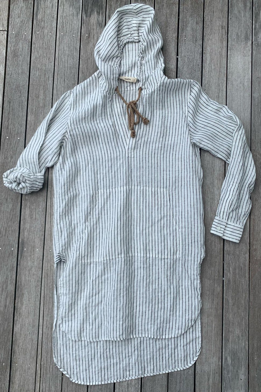 hoodie tunic mirage stripe