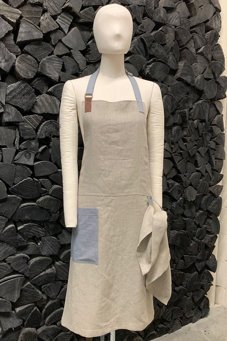 double weight linen chefs apron
