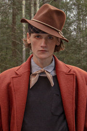 felted wool fedora rust