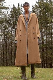 salted wool max peacoat camel