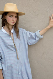 sky stripe long shirt